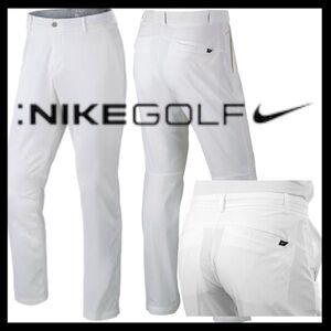 New Nike Golf White Modern Tech Woven Pants (33x34)